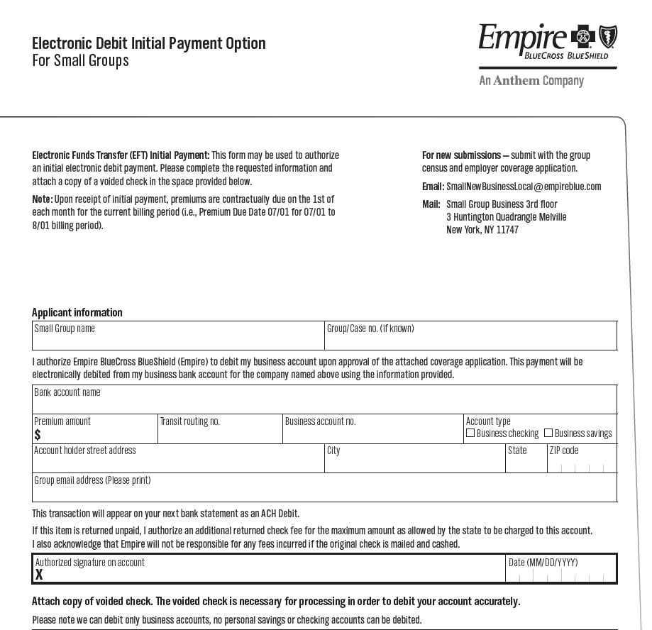 Initial Payment Option