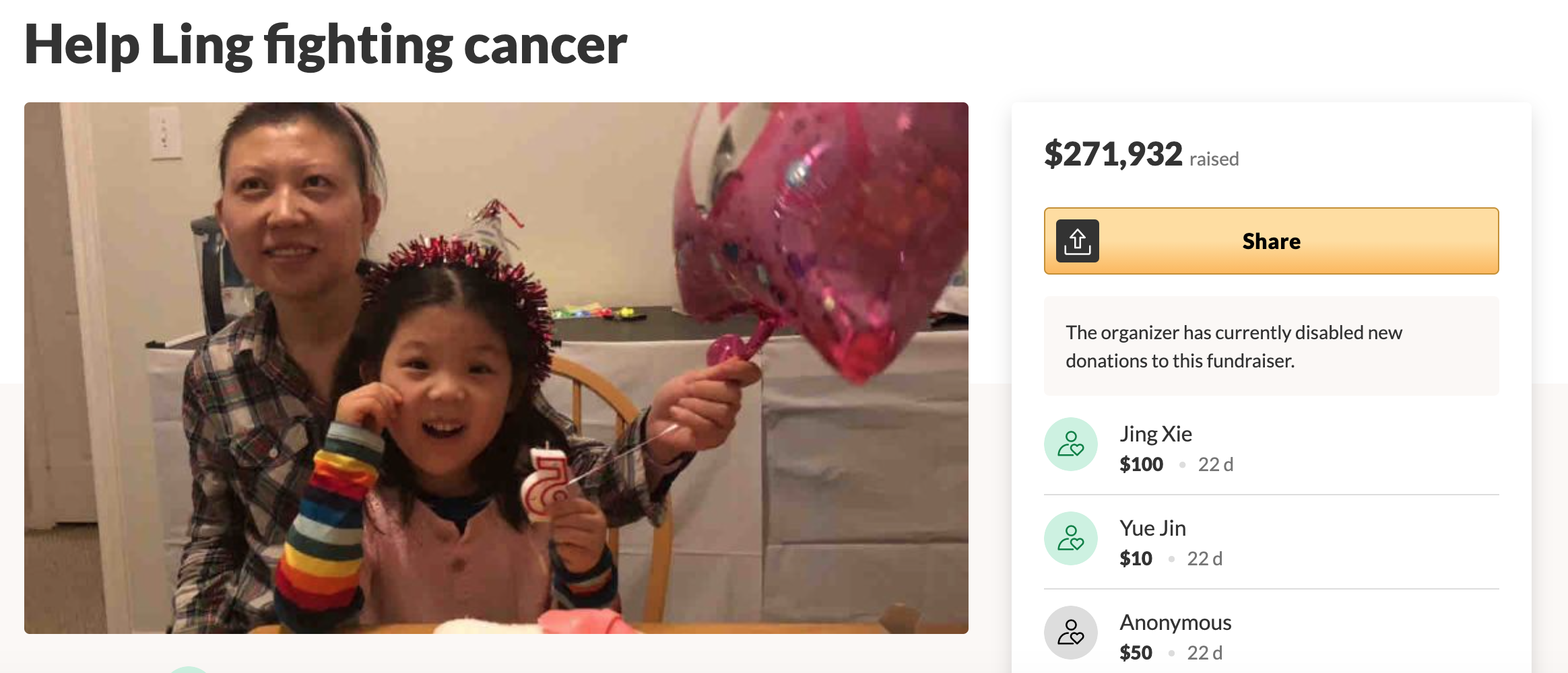 一個可能值得50萬的資訊🔔華人單親媽媽🙇‍♀️慘患胃癌晚期🙇 - 安心醫保- 癌症，紅藍卡，紐約醫療